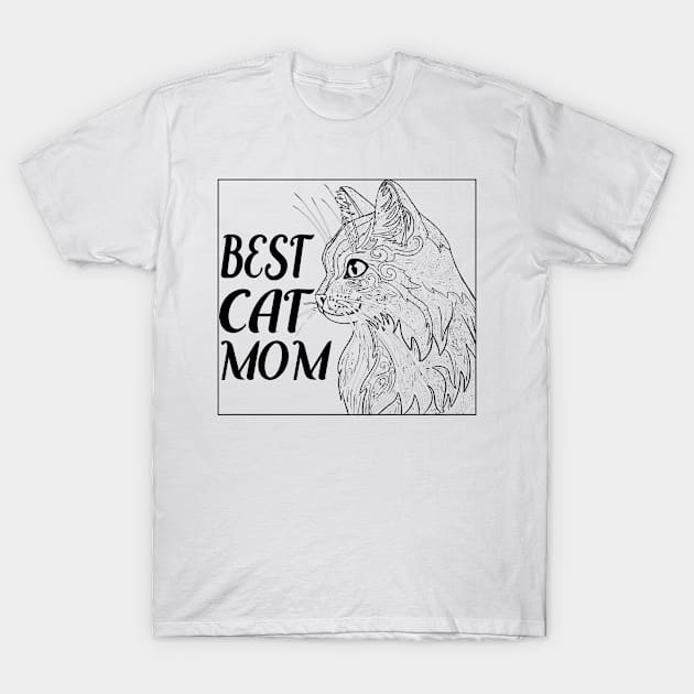 Best cat mom tee design birthday gift graphic T-Shirt by TeeSeller07